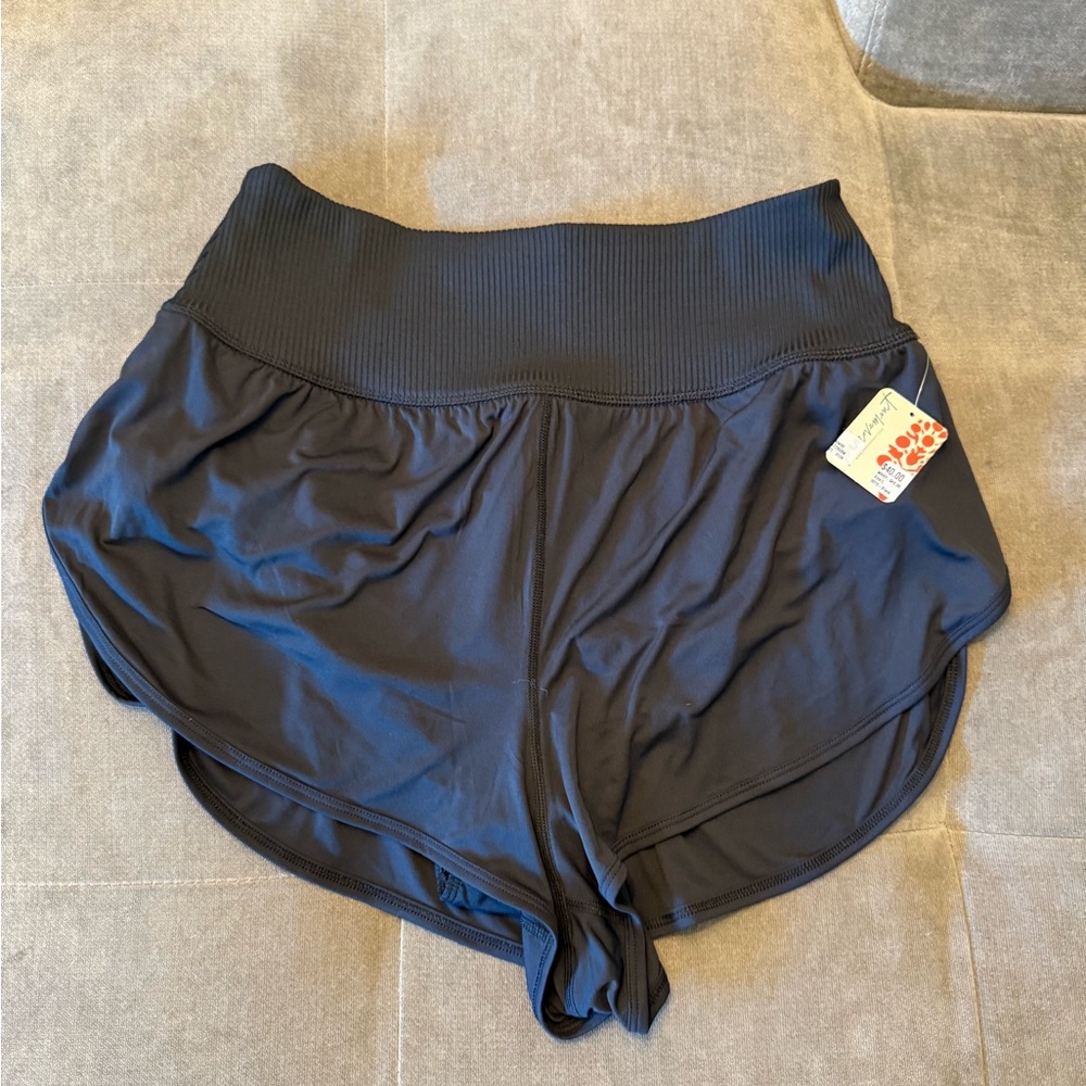 FP Movement Black Game Time Shorts Lightweight Design